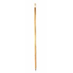 Wooden walking stick with a St. Bernard head