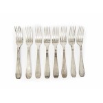 Art déco silver-plated cutlery set, 24 pieces, Le Couvert Français (LCF), France