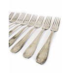 Art déco silver-plated cutlery set, 24 pieces, Le Couvert Français (LCF), France