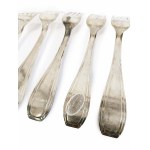 Art déco silver-plated cutlery set, 24 pieces, Le Couvert Français (LCF), France