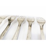 Art déco silver-plated cutlery set, 24 pieces, Le Couvert Français (LCF), France