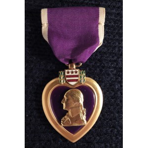 Medal „Purpurowe Serce” (ang. Purple Heart Medal). Odznaczenie ust ...