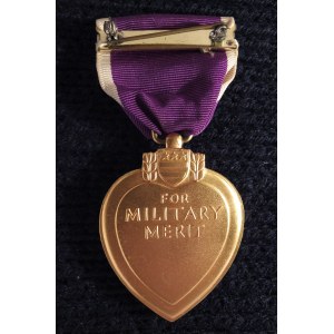 Medal „Purpurowe Serce” (ang. Purple Heart Medal). Odznaczenie ust ...