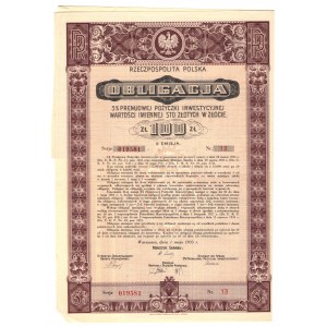 Bond 3% Premium Investment Loan - 100 gold 1935 - Issue II