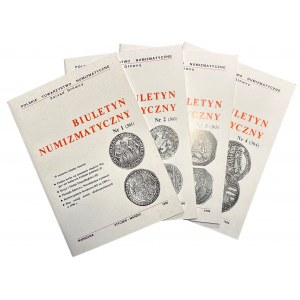 Biuletyn numizmatyczny 1996 - numery 1-4 - zestaw 4 sztuk