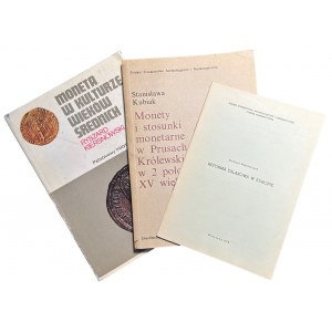 Literatura numizmatyczna - zestaw 3 książek