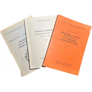 Literatura numizmatyczna - zestaw 3 książek