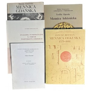 Literatura numizmatyczna - zestaw 5 książek