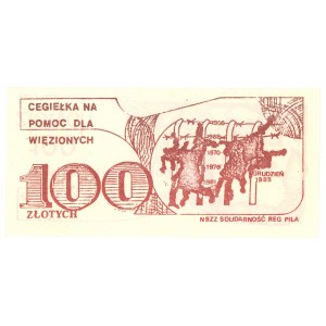 SOLIDARNOŚĆ - 100 złotych NSZZ Solidarność Piła - Lech Wałęsa - Kukla 123, typ 60