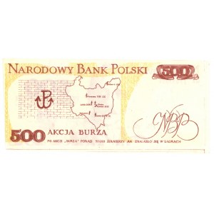 Solidarität, 500 Zloty 1939 Tadeusz Bór Komorowski - Schrägschnitt - Kukla 64 Typ 33