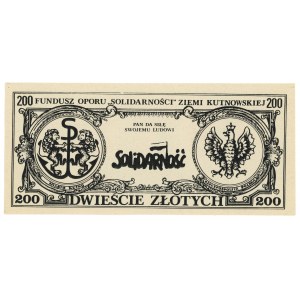 SOLIDARITY - 200 zlotých 1987 - Stanisław Jasiukowicz - séria C nízke číslo 230031