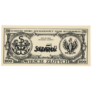 SOLIDARITY - 200 zloty 1987 - Stanislaw Jasiukowicz - series C low number 230031