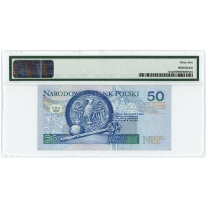 50 Zloty 1994 - HD Serie interessante Nummerierung 3333333 - PMG 35