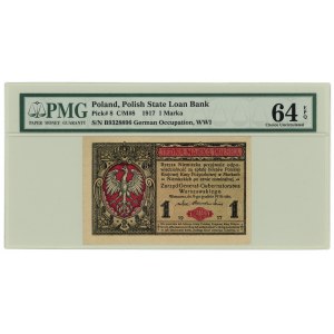1 marka 1916 - seria B (Generał) - PMG 64 EPQ