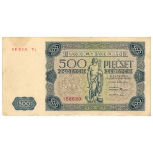 500 złotych 1947 - seria Y2