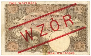 1.000 złotych 1919 - WZÓR