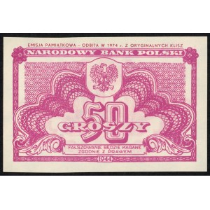 50 Groszy 1944 - Gedenkausgabe von 1974