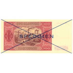 100 złotych 1948 - seria D789000/D123456 - SPECIMEN