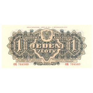 1 złoty 1944 - seria OK - emisja pamiątkowa z 1974