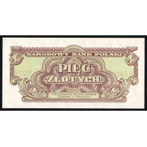 5 złotych 1944 - emisja pamiątkowa z 1979 - seria aE