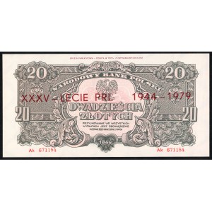 20 złotych 1944 - emisja pamiątkowa z 1979 - seria Ak