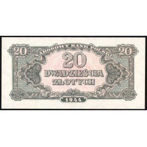 20 złotych 1944 - emisja pamiątkowa z 1979 - seria Ak