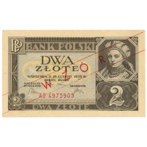 2 złote 1936 - seria AO - WZÓR