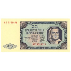 20 złotych 1948 - seria KE