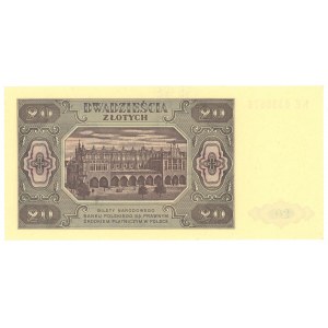 20 złotych 1948 - seria KE
