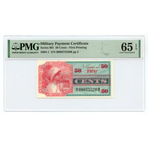 USA - 50 Centów ND (1968) - Military Payment Certificates - PMG 65 EPQ