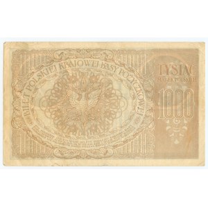 1.000 marek 1919 - Ser. ZD - numerator wiśniowy