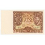 100 złotych 1934 - seria BH. - dodatkowy znak wodny +X+