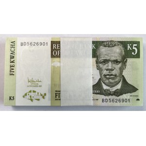 MALAWI - 5 kwacha 2005 - paczka bankowa