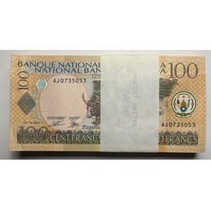 RWANDA - 100 francs 2003 - paczka 100 sztuk