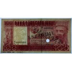 CABO VERDE - 100 Escudos 1977 - ESPECIME / SPECIMEN - A/1 0000000, No 0082