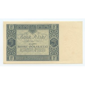 5 złotych 1930 - seria CU.