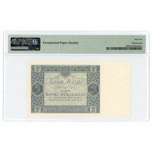 5 złotych 1930 - seria CS. - PMG 66 EPQ