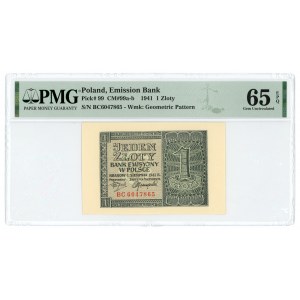 1 złoty 1941 - seria BC - PMG 65 EPQ