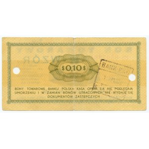 PEWEX - 10 centów 1969 - seria Eb - fałszywy nadruk WZÓR
