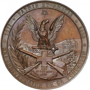 SCHWEIZ, Genf - Schießsportmedaille 1893 Bronze
