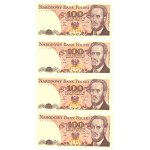 100 złotych 1986 - seria SA - set 16 sztuk