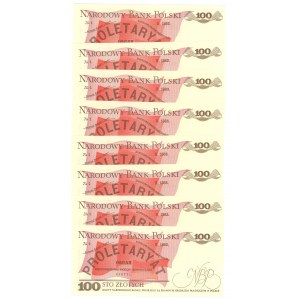 100 złotych 1986 - seria SA - set 16 sztuk