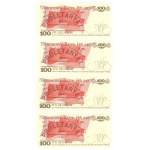 100 złotych 1986 - seria SA - set 16 sztuk