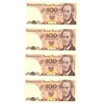100 złotych 1986 - seria SA - set 16 sztuk