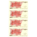 100 złotych 1986 - seria SA - set 16 sztuk