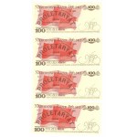 100 złotych 1986 - seria SB - set 15 sztuk