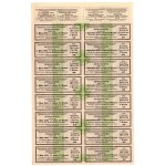 AUSTRIA, Wiedeń -Pierwsza Węgiersko-Galicyjska Kolej Żelazna - Obligacja 200 guldenów przekonwertowana na 400 koron 1912