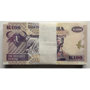 ZAMBIA - 100 kwacha 2006 - paczka 100 sztuk