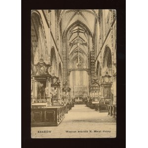 Kraków - Wnętrze kościoła N. Marii Panny ok. 1908 (82)