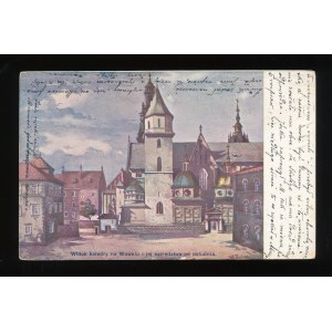 Kraków - Widok katedry na Wawelu 1911 (98)